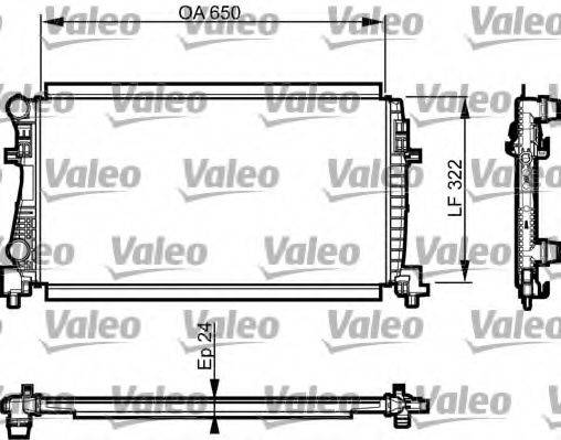 Радіатор, охолодження двигуна VALEO 735557