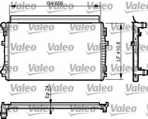 Радіатор, охолодження двигуна VALEO 735558