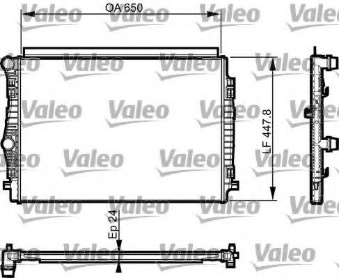 Радіатор, охолодження двигуна VALEO 735559