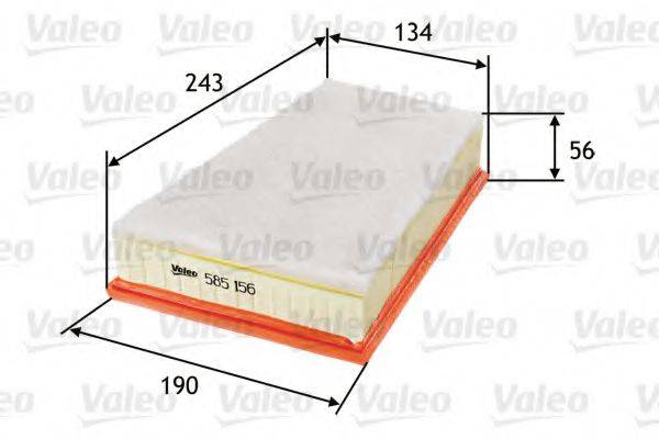 Повітряний фільтр VALEO 585156