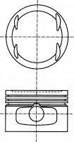 Поршень NURAL 87-124800-00