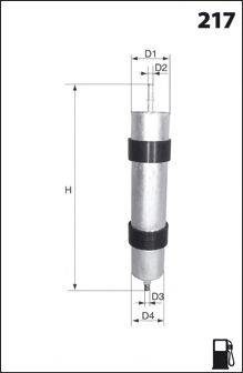 Паливний фільтр MECAFILTER ELE6026