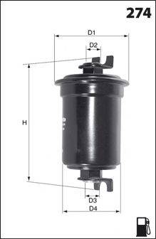 Паливний фільтр MECAFILTER ELE6040