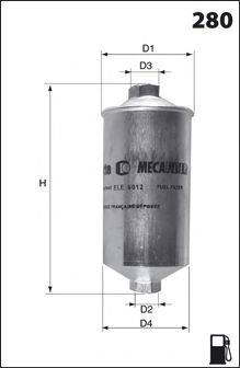 Паливний фільтр MECAFILTER ELE6109