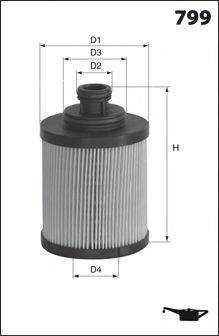 Масляний фільтр MECAFILTER ELH4390