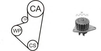 Водяний насос + комплект зубчастого ременя AIRTEX WPK-121203