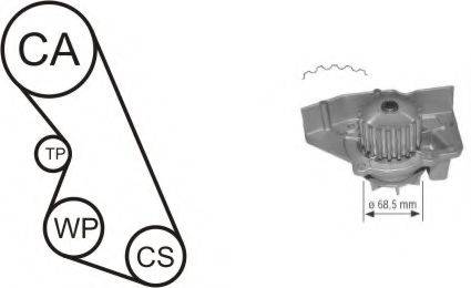 Водяний насос + комплект зубчастого ременя AIRTEX WPK-136102