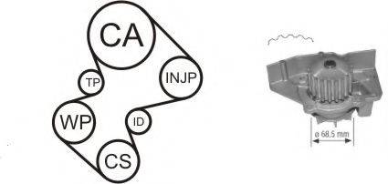 Водяний насос + комплект зубчастого ременя AIRTEX WPK-136105