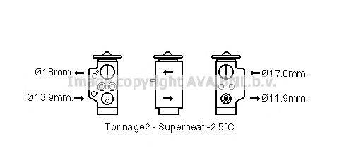 Розширювальний клапан, кондиціонер AVA QUALITY COOLING AI1373