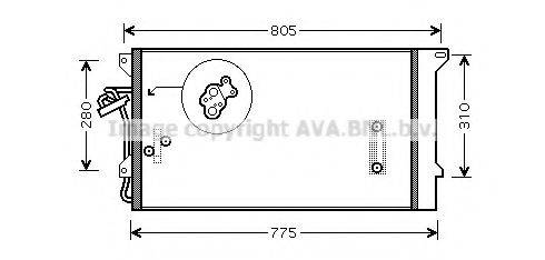 AVA QUALITY COOLING VWA5244D Конденсатор, кондиціонер