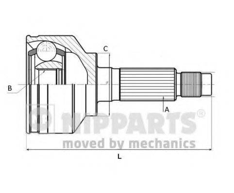 Шарнірний комплект, приводний вал NIPPARTS J2820302