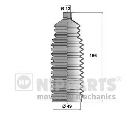 Комплект пильника, рульове управління NIPPARTS J2840900