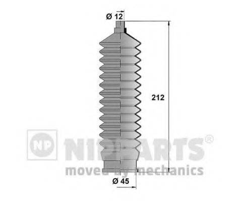 Комплект пильника, рульове управління NIPPARTS J2840901