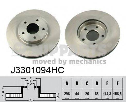 гальмівний диск NIPPARTS J3301094HC