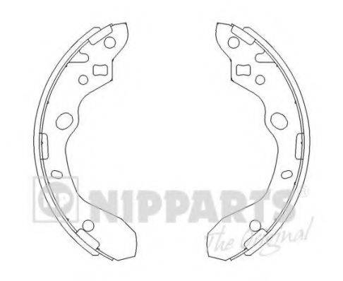 Комплект гальмівних колодок NIPPARTS J3503037