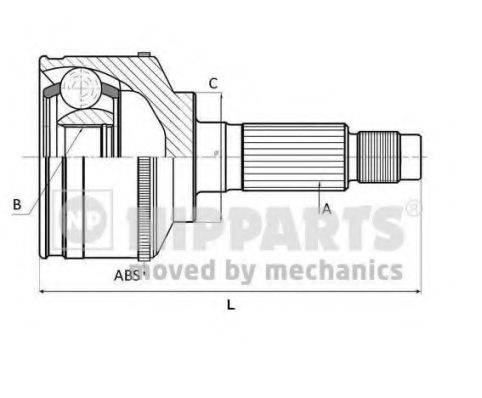 Шарнірний комплект, приводний вал NIPPARTS N2820313