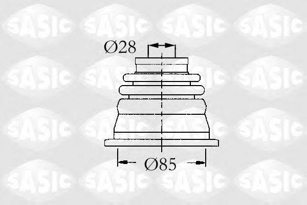 Комплект пильника, приводний вал SASIC 4003451