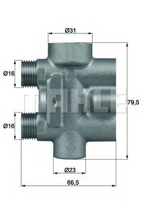 MAHLE ORIGINAL TO975 Термостат, масляне охолодження