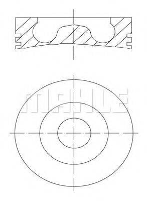 Поршень MAHLE ORIGINAL 033 PI 00102 001