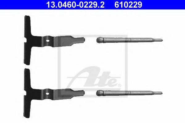 Комплектуючі, колодки дискового гальма ATE 13.0460-0229.2