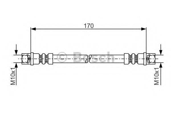 Гальмівний шланг BOSCH 1 987 476 010