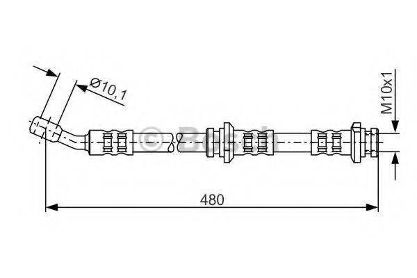 Гальмівний шланг BOSCH 1 987 476 802