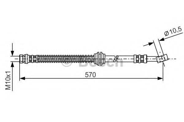 Гальмівний шланг BOSCH 1 987 481 068