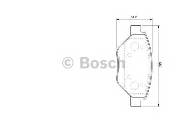 Комплект гальмівних колодок, дискове гальмо BOSCH 0 986 424 774