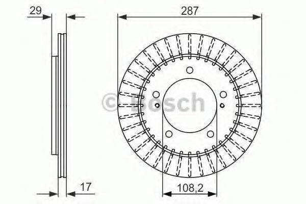 гальмівний диск BOSCH 0 986 479 486