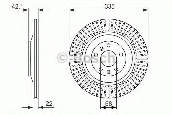 гальмівний диск BOSCH 0 986 479 591