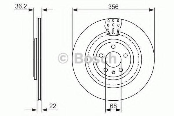 гальмівний диск BOSCH 0 986 479 749