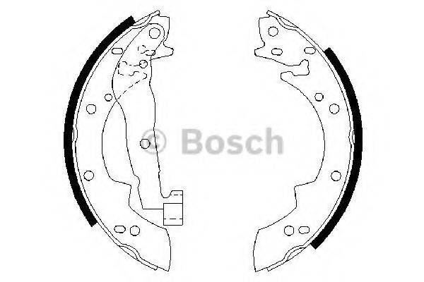 Комплект гальмівних колодок BOSCH 0 986 487 076