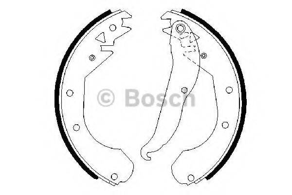 Комплект гальмівних колодок BOSCH 0 986 487 201