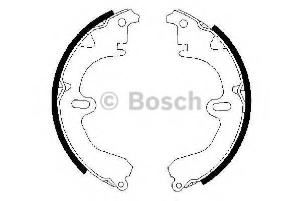 Комплект гальмівних колодок BOSCH 0 986 487 203