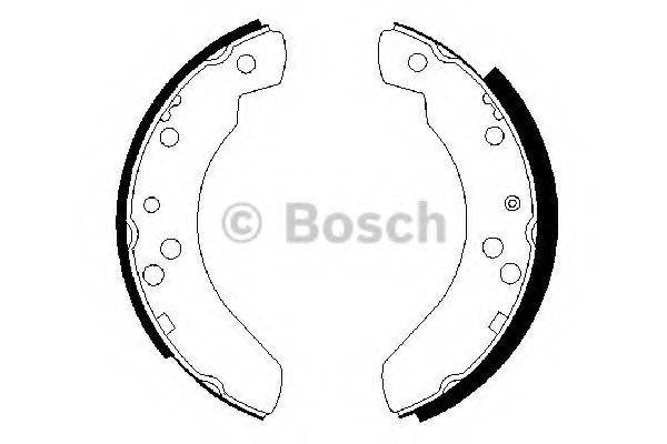 Комплект гальмівних колодок BOSCH 0 986 487 242