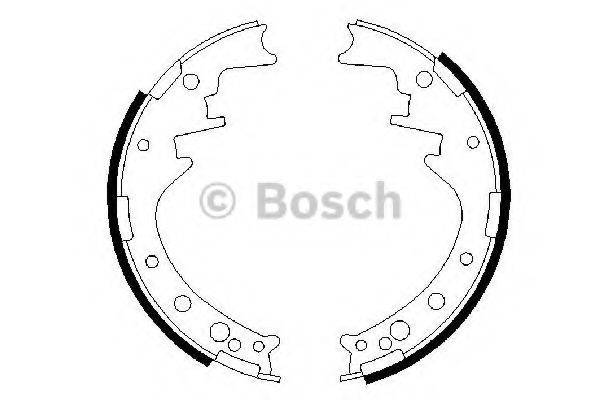 Комплект гальмівних колодок BOSCH 0 986 487 292