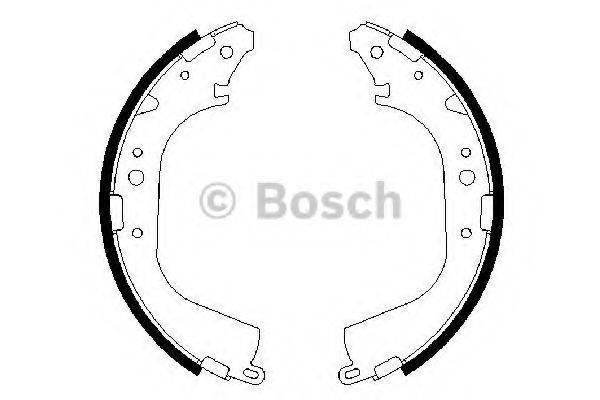 Комплект гальмівних колодок BOSCH 0 986 487 354