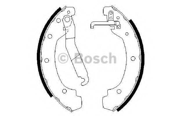 Комплект гальмівних колодок BOSCH 0 986 487 389