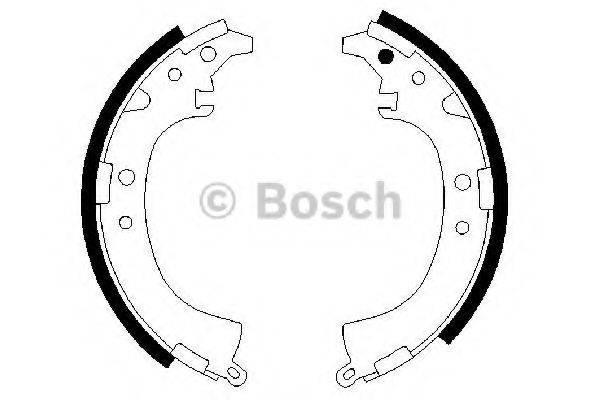 Комплект гальмівних колодок BOSCH 0 986 487 424