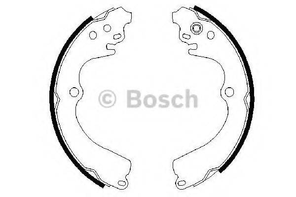 Комплект гальмівних колодок BOSCH 0 986 487 463