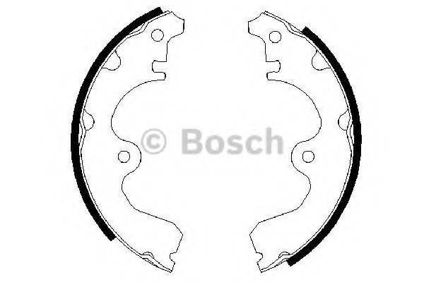 Комплект гальмівних колодок BOSCH 0 986 487 474