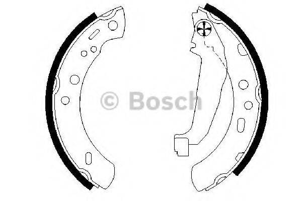 Комплект гальмівних колодок BOSCH 0 986 487 604