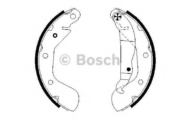 Комплект гальмівних колодок BOSCH 0 986 487 614