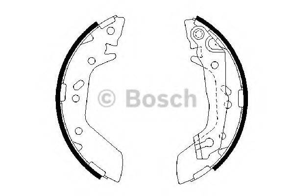 Комплект гальмівних колодок BOSCH 0 986 487 655