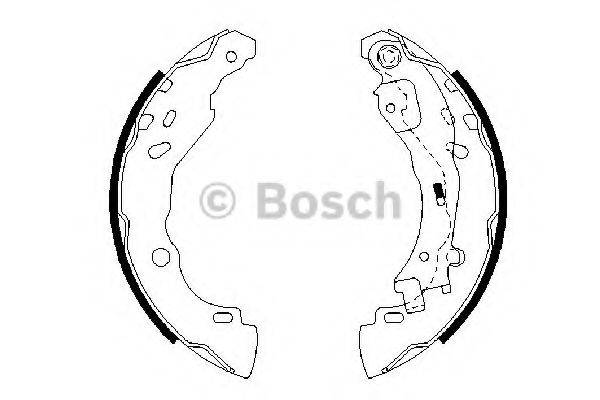 Комплект гальмівних колодок BOSCH 0 986 487 690