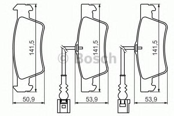 Комплект гальмівних колодок, дискове гальмо BOSCH 0 986 494 219