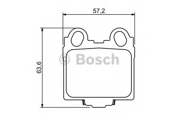 Комплект гальмівних колодок, дискове гальмо BOSCH 0 986 494 231