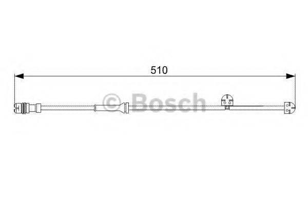 Сигналізатор, знос гальмівних колодок BOSCH 1 987 473 029