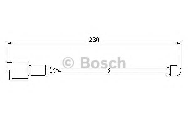 Сигналізатор, знос гальмівних колодок BOSCH 1 987 474 910