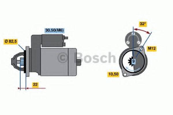 Стартер BOSCH 0 001 107 045